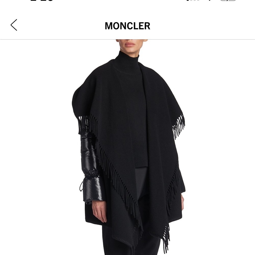 100% Authentic Moncler cape style jacket